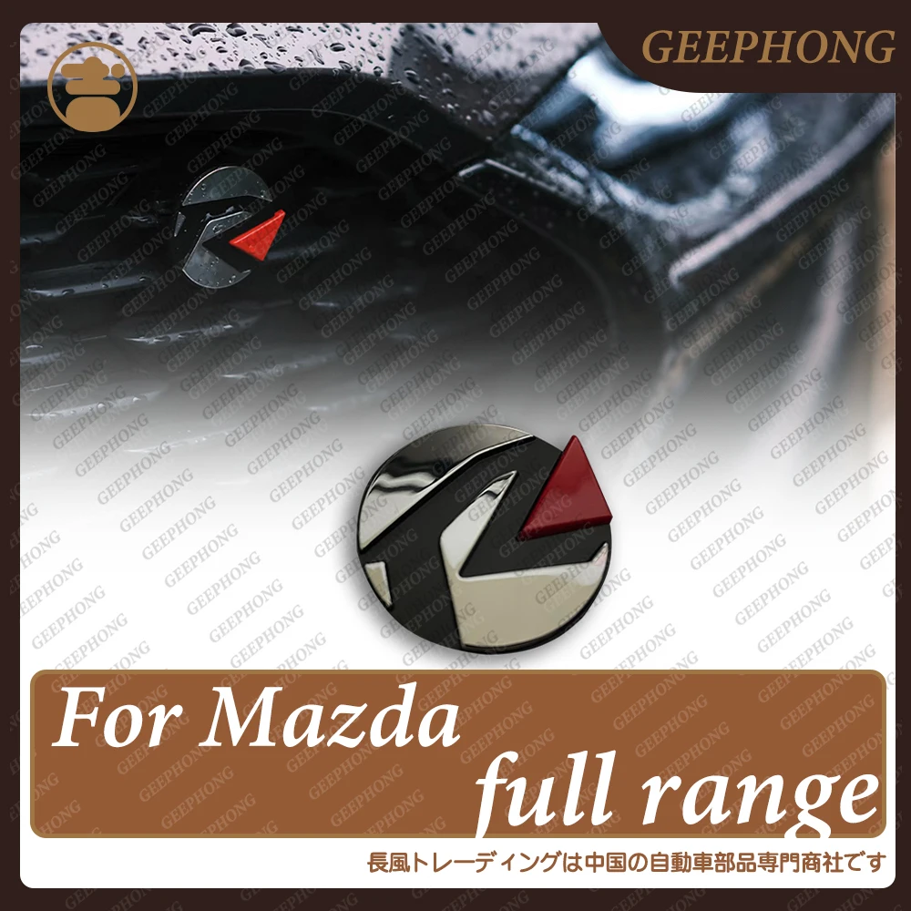 Geephong para Mazda 3 6 MX-5 CX-5 CX-30 accesorios de coche decorar emblema de coche ajuste Universal insignia de parrilla delantera kit de carrocería Interior
