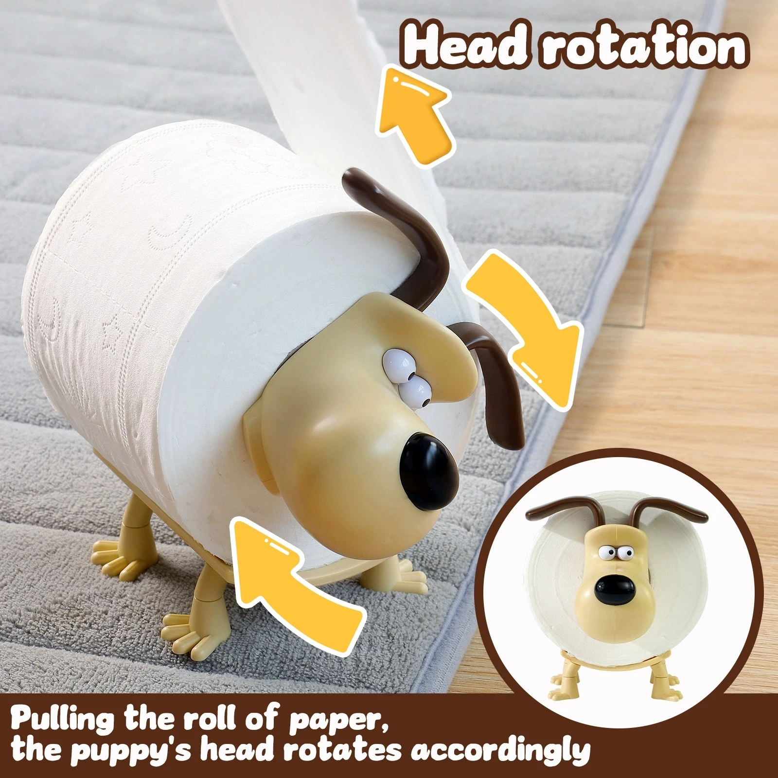 Fun Dog Toilet Paper Holder Home Decor Bathroom Accessory Storage For Toilets For Bathrooms Kitchens Living Rooms Unique Gift