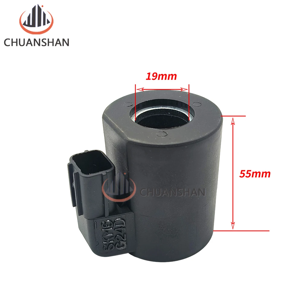 

Excavator Parts For SKM6 Rotary Solenoid Valve Coil G24D Pilot Safety Coil