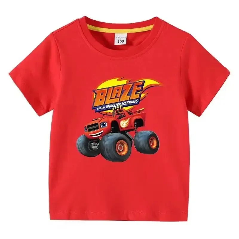 3T-14T Cotton Children's Clothing Summer Short Sleeved Hot Wheels T-Shirt Car Boys Cartoon Bottom Shirt Baby Girls Tops Tees