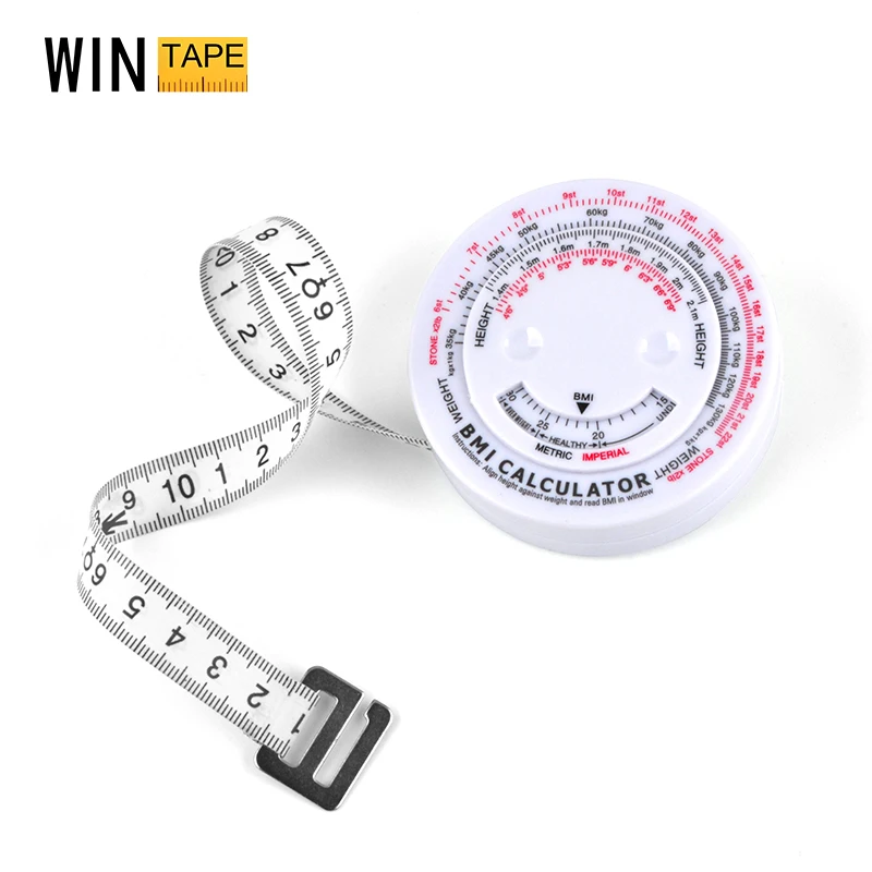 Wintape Multifunctional Bmi Tape Measure for Fitness and Weight Loss with Healthy Index Ruler to Measure Waist Circumference, Bust and Hip Circumference