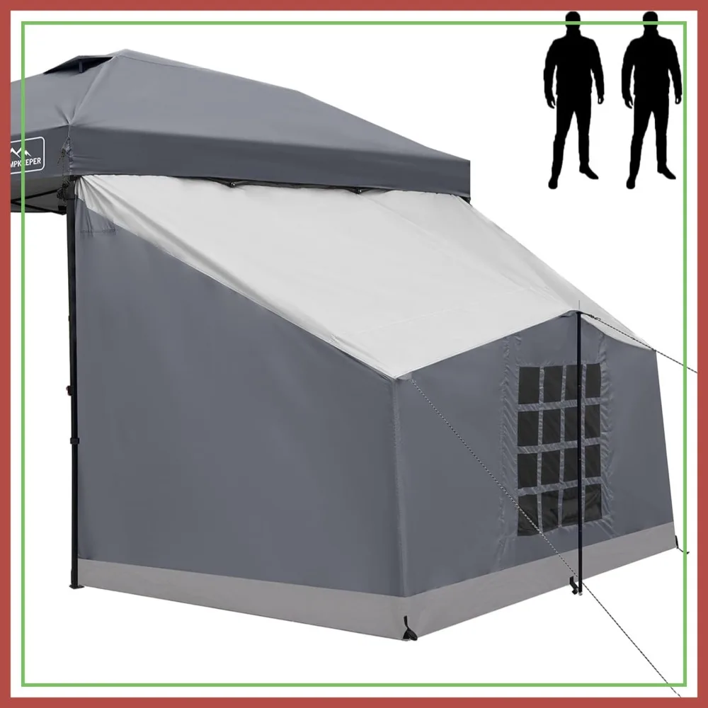 

1/2 Person Side Tent for 10'x10' Pop Up Canopy, Easy Set Up Gazebo, Compatible with 10' Wide Canopy Tent