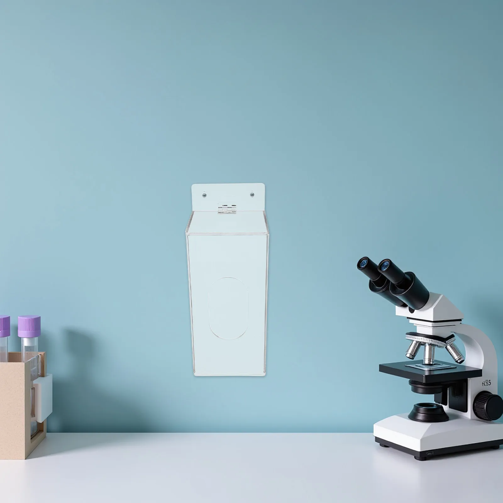 

Настенный акриловый диспенсер для масок и перчаток, прозрачный легкий органайзер для больниц, клиник, лабораторий, рабочих пространств