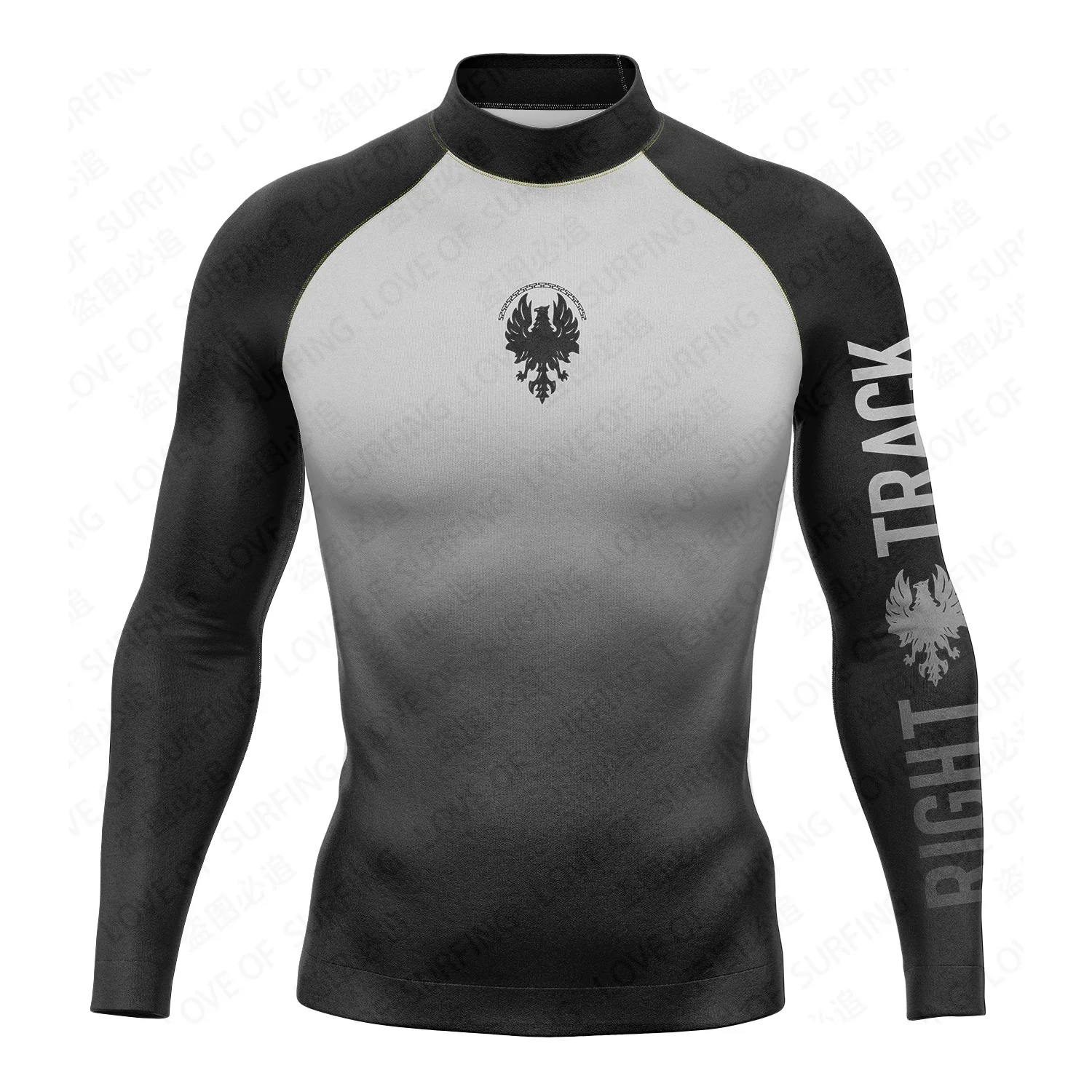 

Summer Surfing Swimming T-shirt Tight Long Sleeve Swimwear Men's UV Resistant Surfing Suit Quick Dry Swimwear