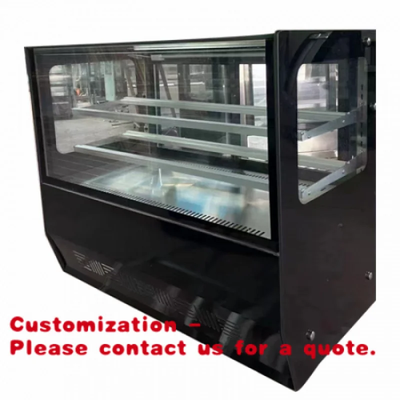 

Customize.High Quality-cooled Tabletop Right Angle Dessert Display Cabinet Refrigerator Cake Display Freezer