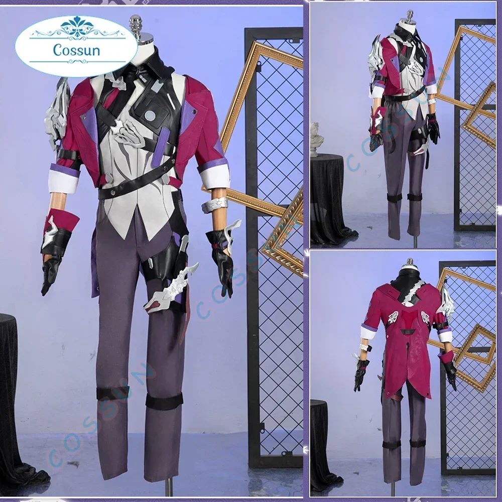 

COSSUN Game Honkai Star Rail Cosplay Sampo Koski Costume Red Party Suit Halloween Carnival Uniforms Anime Clothing
