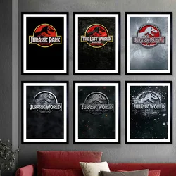 Jurassic Park/World Movie Poster Collection 1993 - 2022 Film Wall Art Pictures Canvas Print Bar Living Room Home Decor Painting