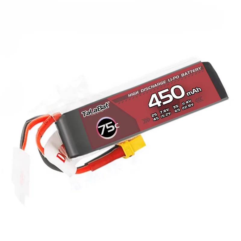 75C 2s 450mAh 7.4V LIPO Battery For RC Helicopter Quadcopter FPV Racing Drone Parts 2S Rechargeable Battery With XT30 Plug