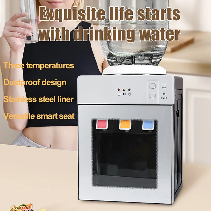 

220V Electric Water Dispenser Three Outlets (Chilled, Room Temperature, Hot ) Tabletop Water Dispenser For Offices, Dorms, Homes