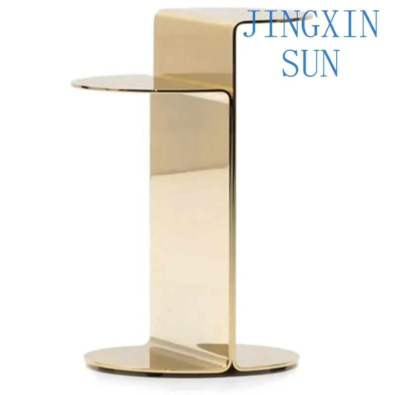 Stainless steel small edge table, simple living room sofa, small edge table, Italian style small table