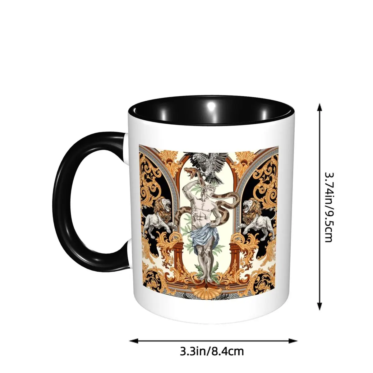 Depiction Of Apollo Ancient Greek Mythology Mug Funny Ceramic Coffee Cups Tea Mugs Milk Cup Drinkware Gift for Friends