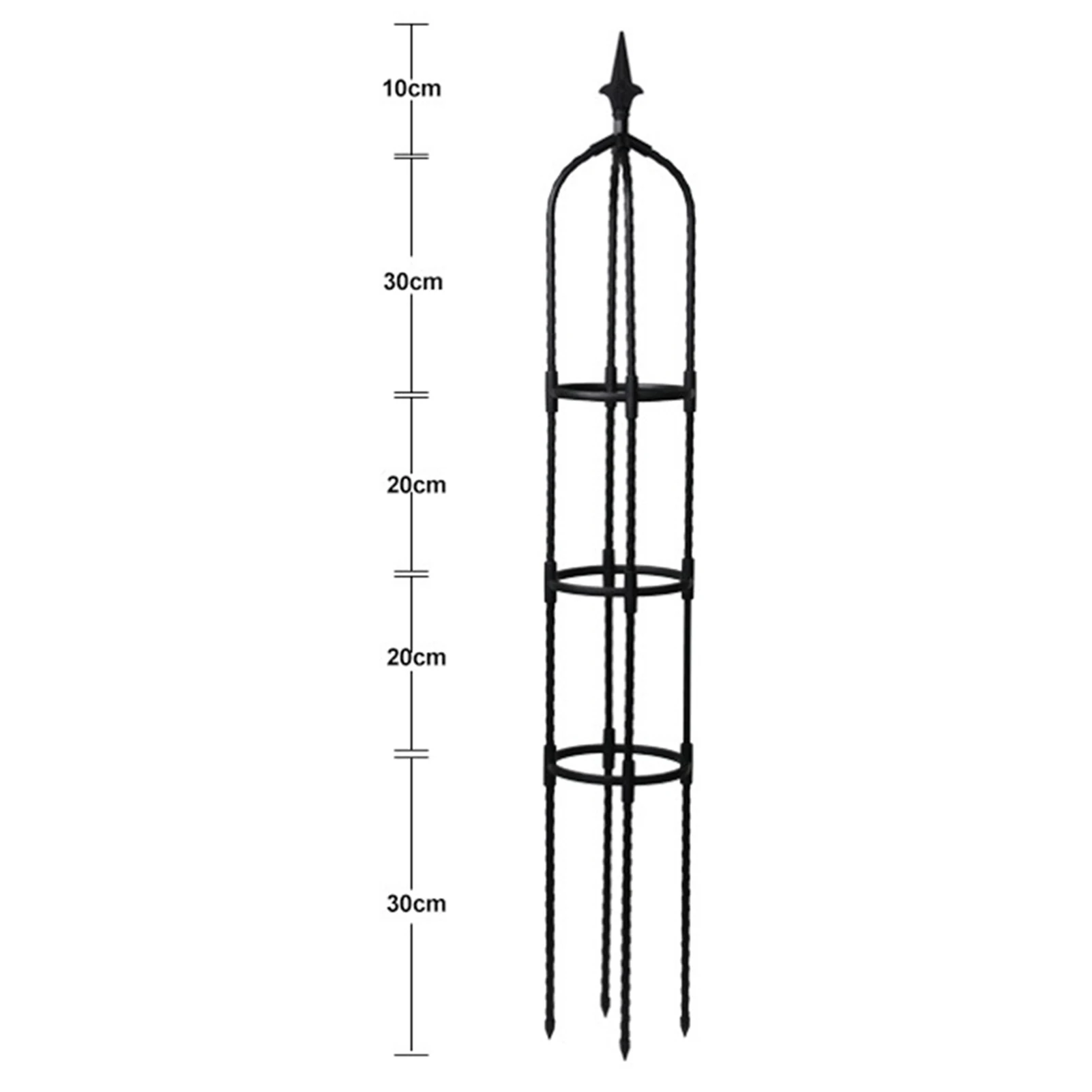 70/90/110cm Plant Climbing Frame Outdoor Flower Stand Garden Obelisk Trellis Portable Plant Support Tower European Flower Stand