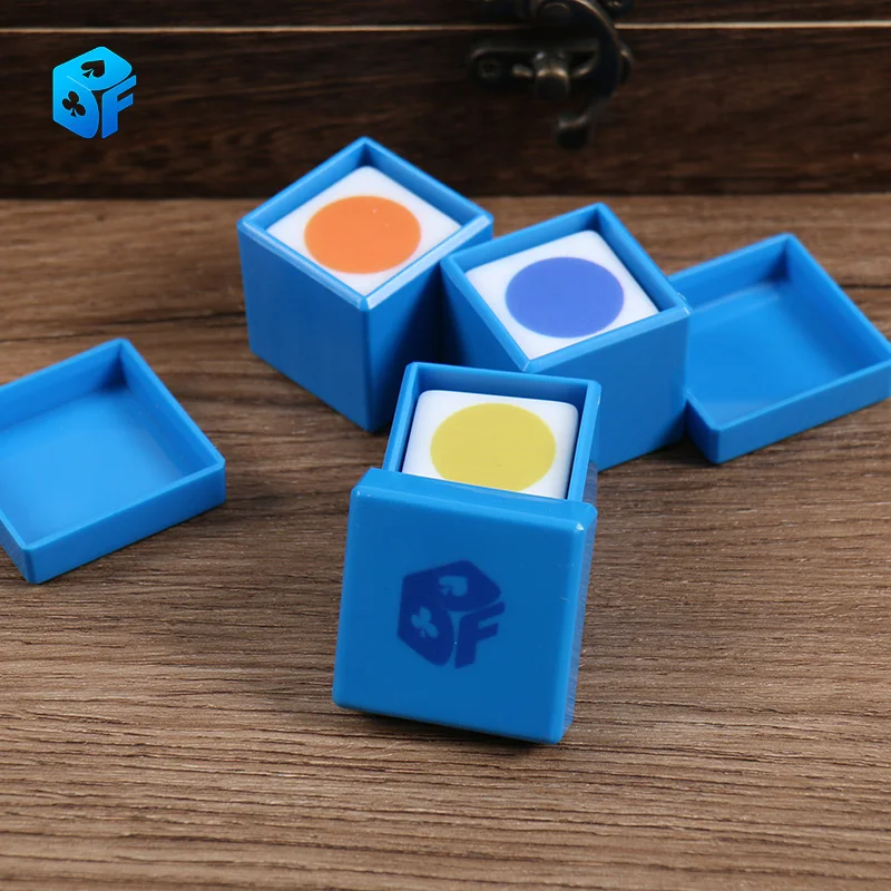 Eye Perspective Dice Box Magic Tricks Distinguish Color Through Sound Dice Close Up Street Magic Props Mentalism Funny Toys