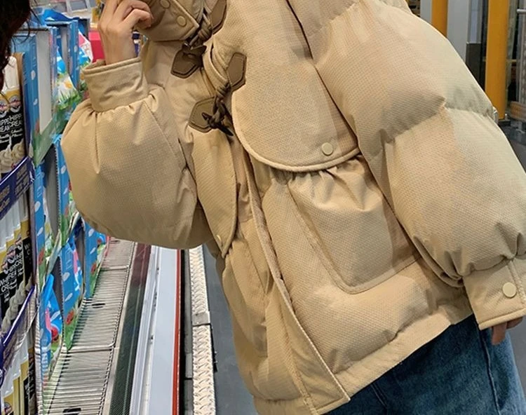 Women's Winter 2025 New Loose Short Cotton Jacket Large Student Temperament Thick Warm Coat