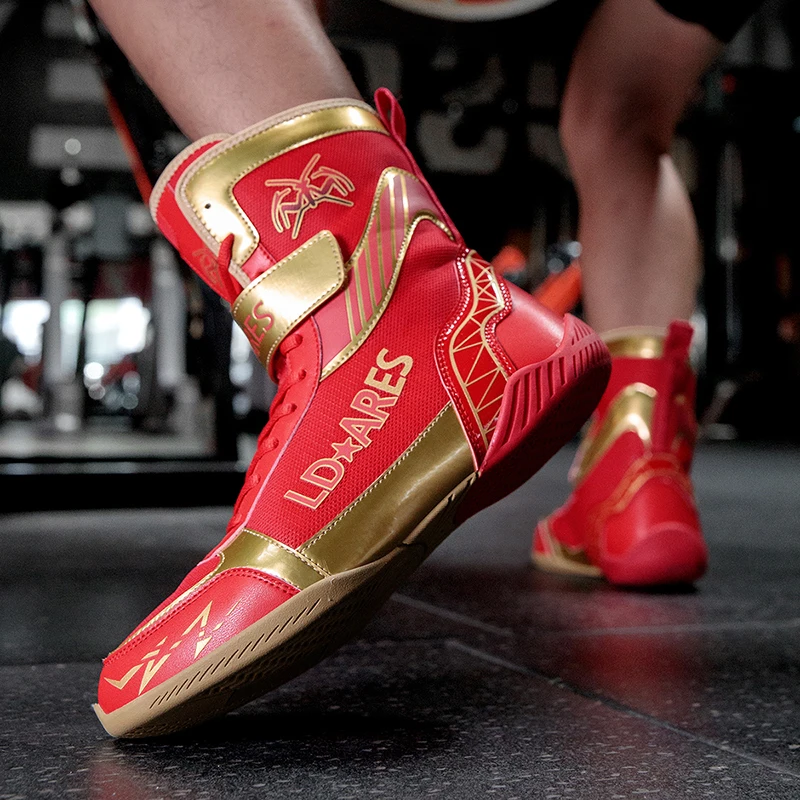 Professional Boxing Wrestling Shoes Rubber Sole Breathable Combat Shoes Durable Sports Casual Shoes Men's Boxing Shoes Women's S