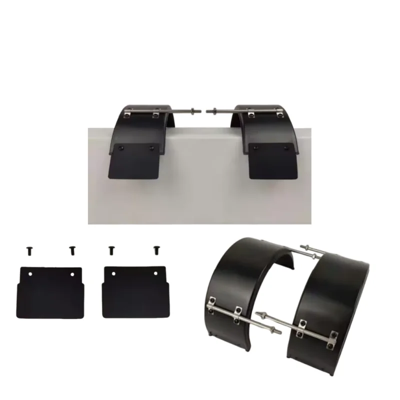 2 pára-brisas de plástico e capas contra poeira para RC 1/14 Tamiya Scania 770S Volvo Benz Arocs Man TGX caminhão basculante