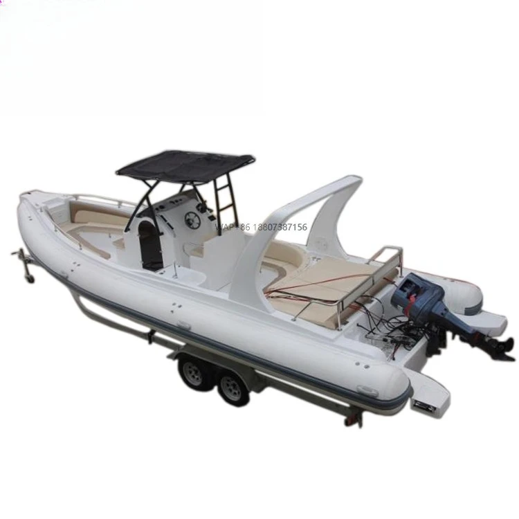 Chinese Factory 1.25mm Hypalon 960 17-Person Fiberglass Fishing Boat Hull Sale Marine Parts Accessories Other Marine Supplies