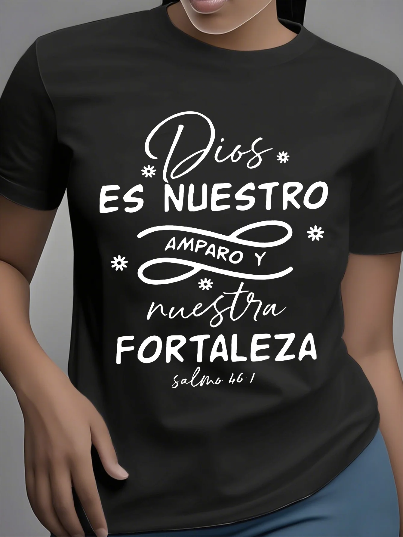 

God's Protection and Power Printed Summer Women's Girlfriend Girl Casual T-Shirt Short Sleeve Interior - Urban Light Fashion