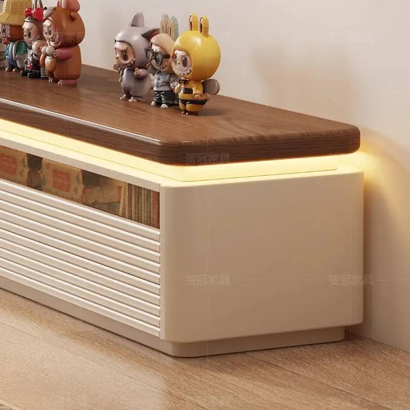 European White Tv Cabinet Simple Art Minimalist Living Room Storage Tv Cabinet Modern Display Szafka Pod Telewizor Furniture