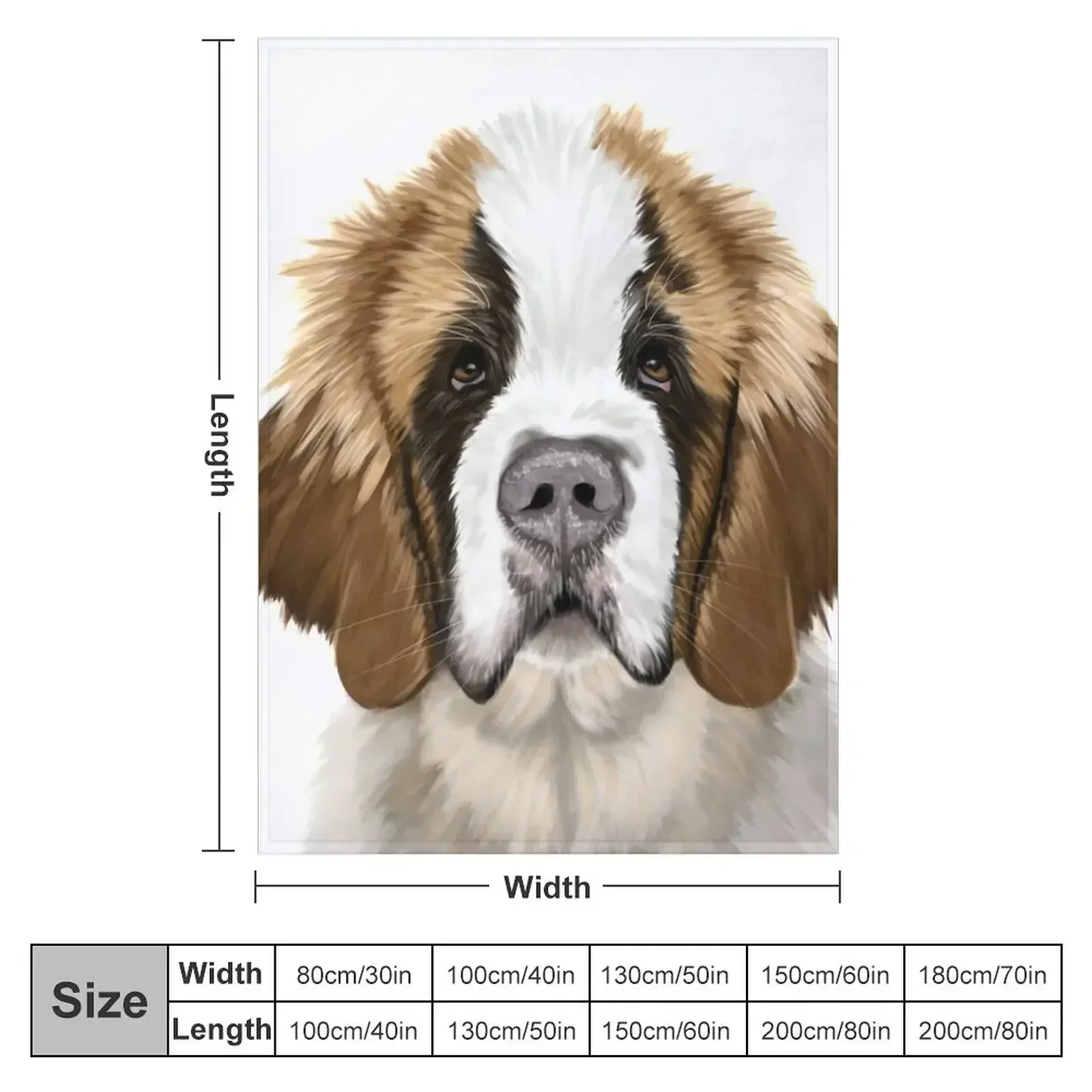 St Bernard Pupp Throw Blanket Softest For Sofa Thin Soft Plaid Summer Blankets