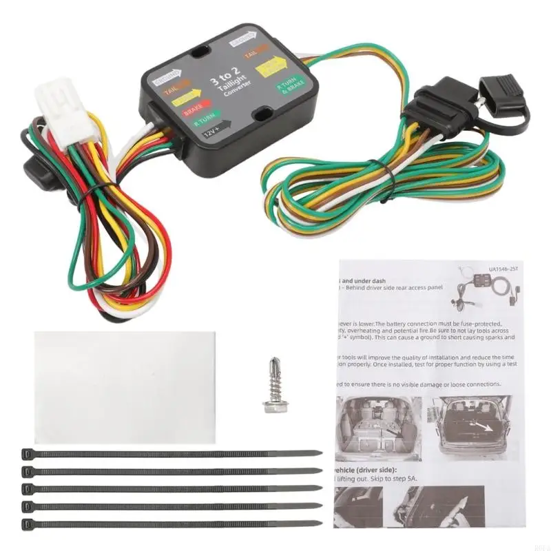 

4 Pin 3 Way 2 Trailer Wiring Harness Suitable for 2021-2024 MPV Easy Installation & Secure Connection
