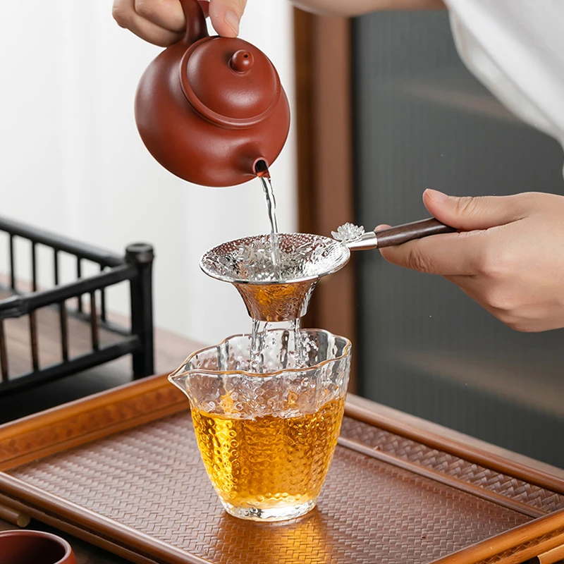 【K】Metal Mesh Tea Strainer Stainless Steel Filter Sieve Teaware Lace Tea Drain Useful Tea Infusers Kitchen Accessories