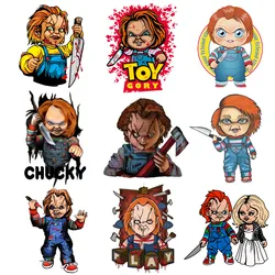 Good Guys Chucky Horror Halloween Patches for Clothes Heat Transfer Thermal Stickers DIY Kids Tshirt Iron on for Women Appliqued