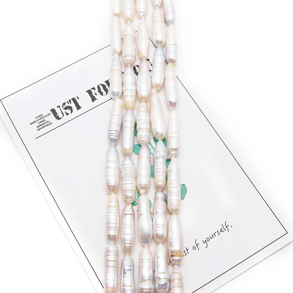 Natural Freshwater Pearl Cylindrical Shaped Threaded Bead Jewelry Making DIY Necklaces Earrings Bracelets Accessories Gifts