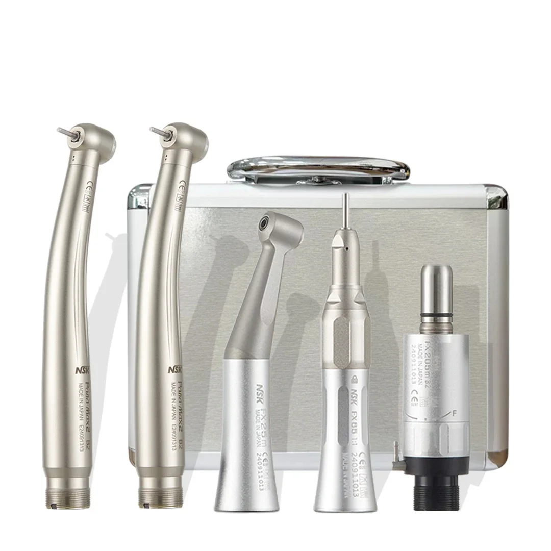 NSK Dental 1:1 Contra Hoek Lage Snelheid Direct Drive Handstuk FX Set Pana-Max2 Tandheelkundige Hoge Snelheid Handstuk Turbine Handstuk