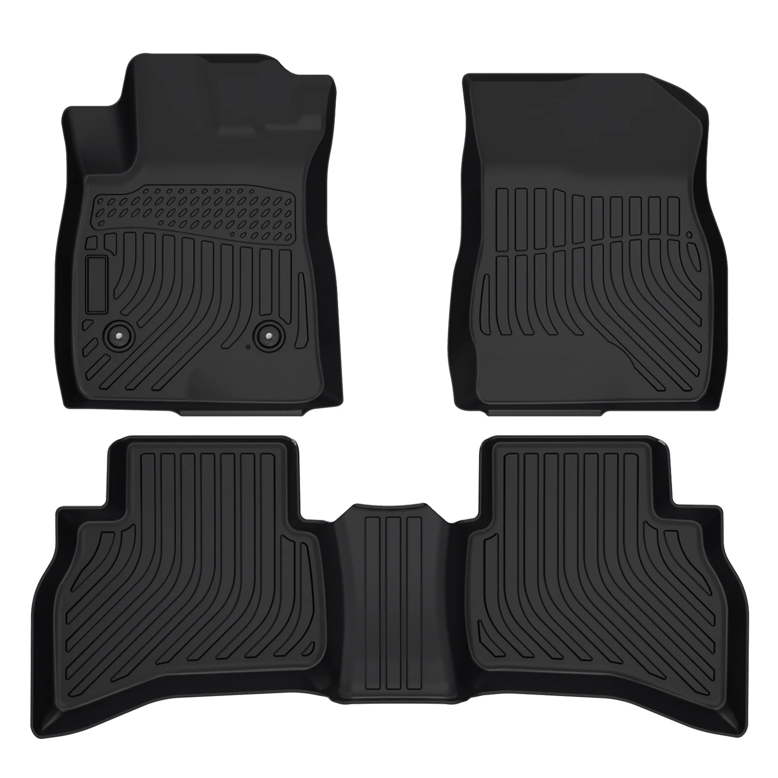 

Car Floor Mats Rubber Liners For 2021-2025 Chevrolet Trailblazer AWD All Weather