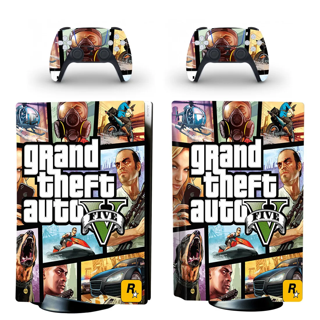 Grand Theft Auto V GTA 5 PS5 Disc Skin Sticker Protector Decal Cover for Console Controller PS5 Disk Skin Sticker Vinyl