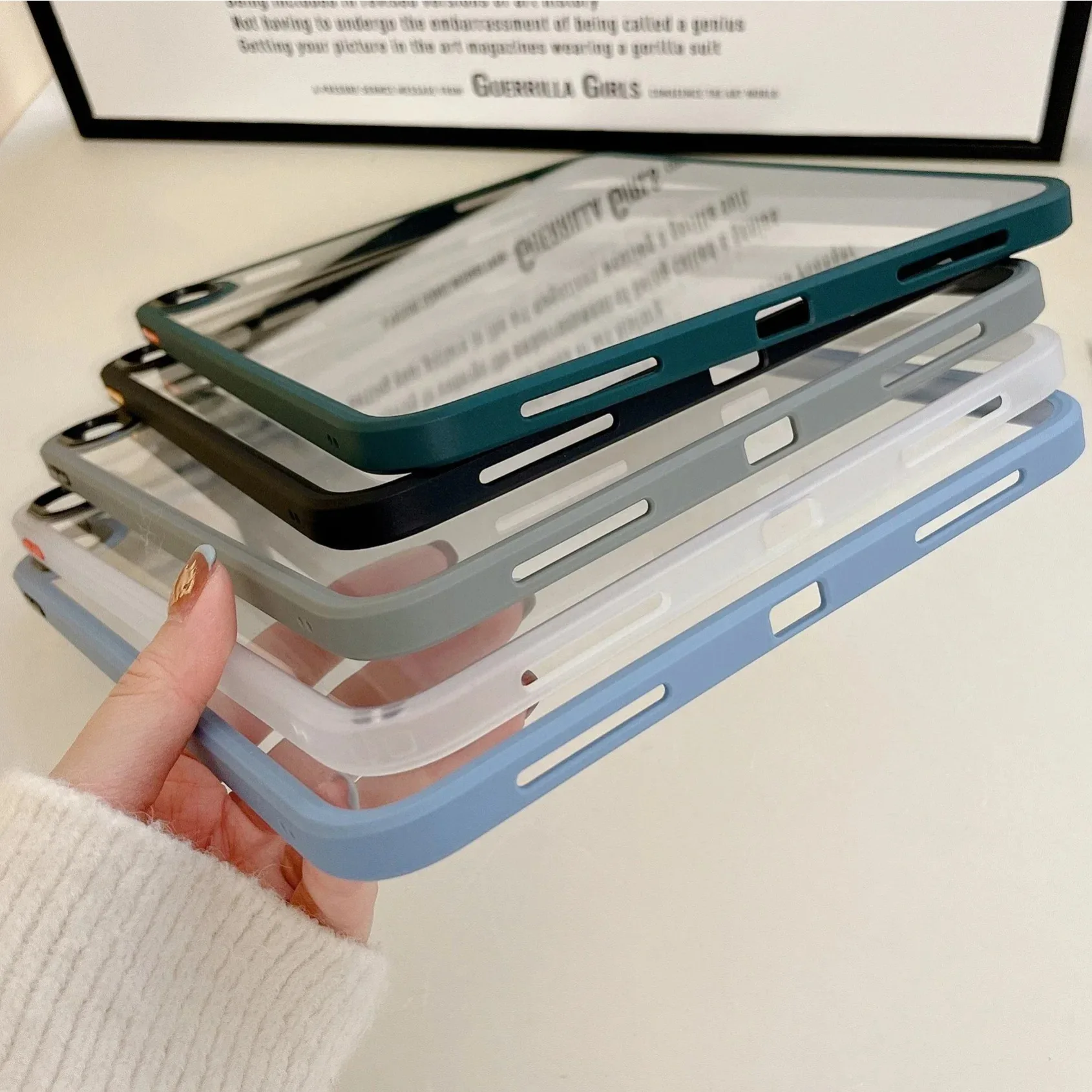 Capa transparente hd para tablet, para apple ipad 11th a16 10th 9 8 7 6 5 geração 2025 air7 11 13 m3 pro mini 7 6 13 polegadas capa dura funda