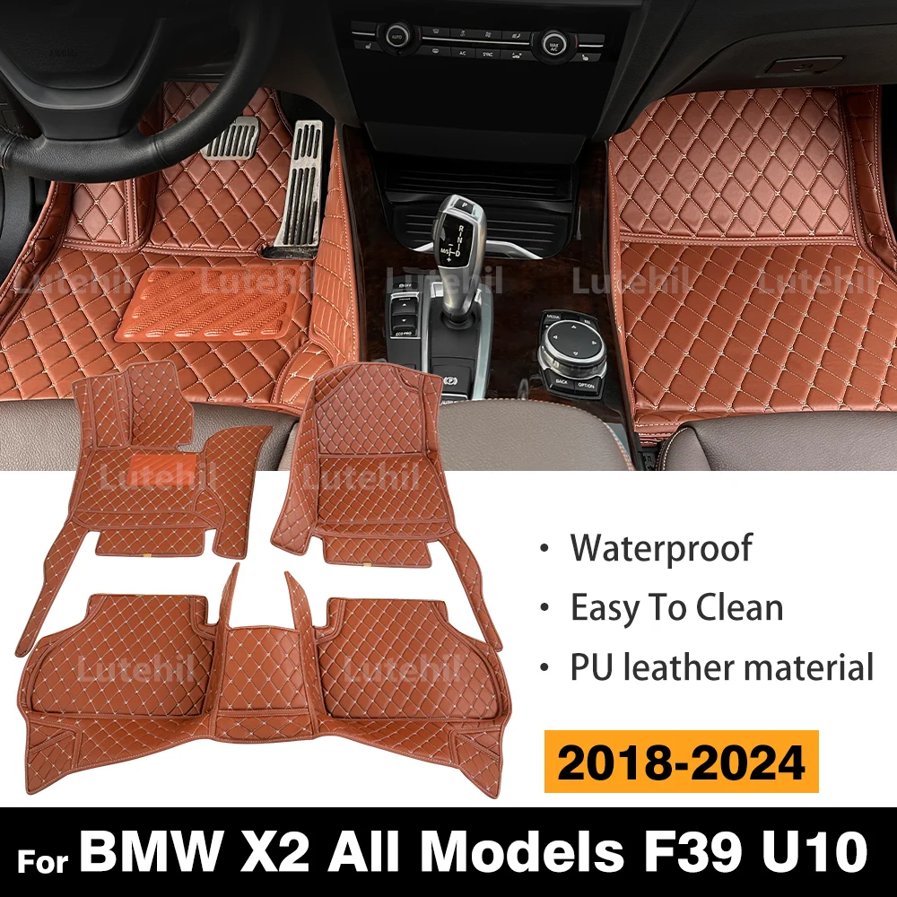 

Для BMW X2 всех моделей F39 U10 2018-2024 автомобильный напольный коврик на заказ автомобильный ковер чехол аксессуары для интерьера защитные