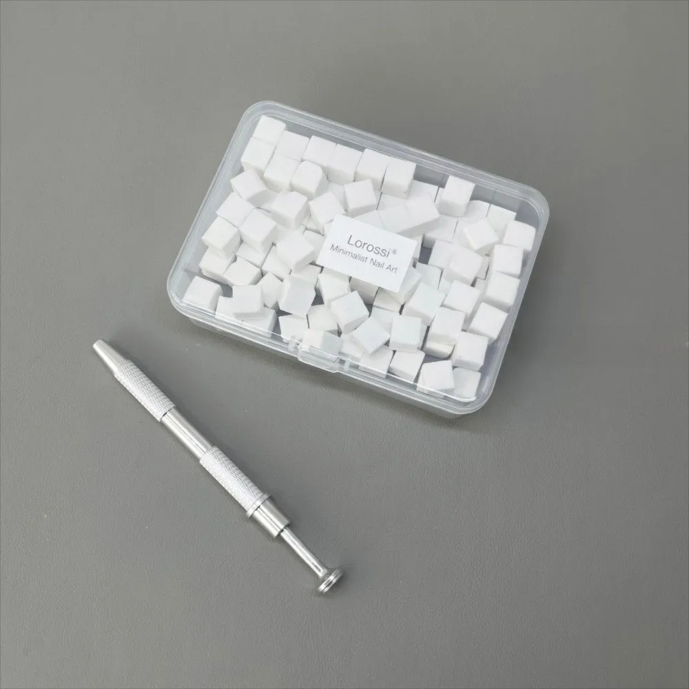 200Pcs Färbung Stanzen Gradienten Nagel Schwamm Set Weichen Platz DIY Maniküre Make-Up Schwamm Nagel Pflege Hohe Rebound