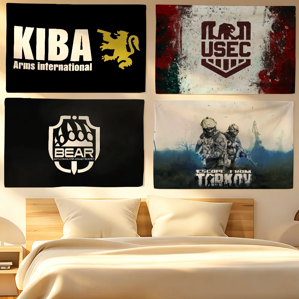 Game Escape From Tarkov Flag Tapestries For Classroom Dormitory Camping Picnic Party Cheering Home Indoor Outdoor Decor