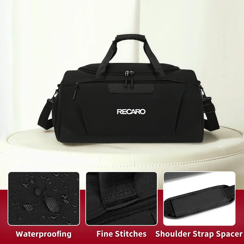 Car Styling Gym Bag Large Capacity Sports Tote Travel Shoulder Backpack For Recaro Racing NAN view 4