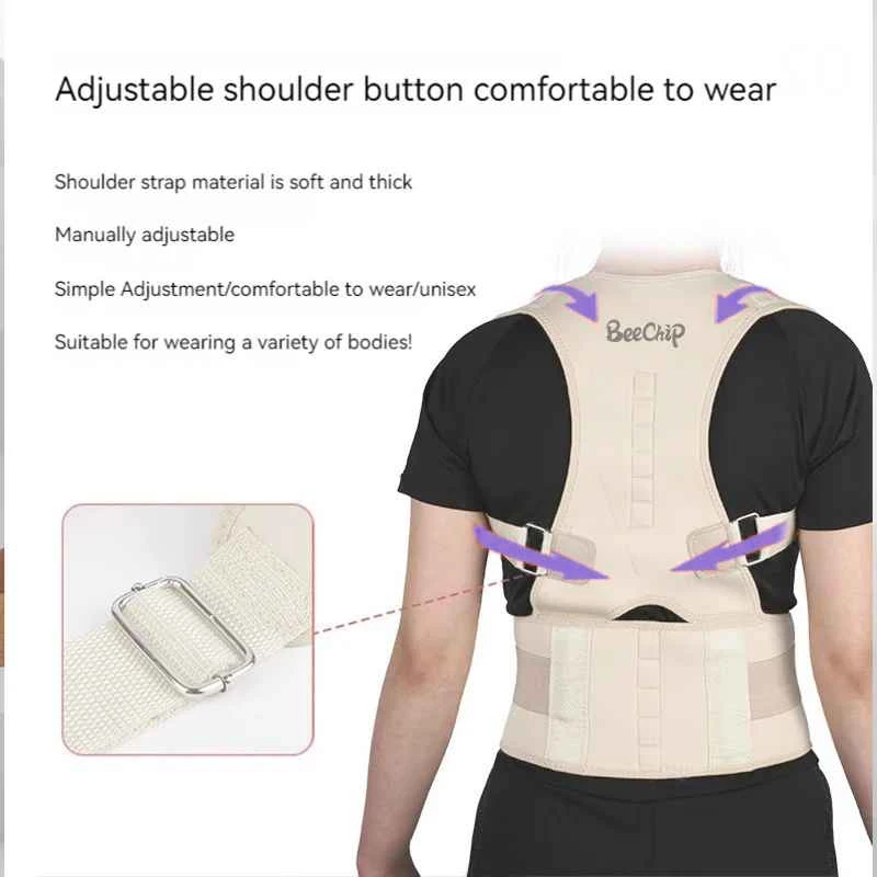 Top Adjustable Magnet Posture Corrector Back Corset Belt Straightener Brace Shoulder Corrector Lumbar Postura Braces Supports