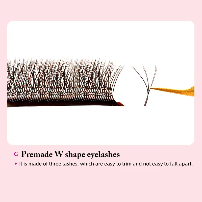 Yelix สีน้ําตาล Eyelashes Extension 3D W รูป Soft Lash อุปกรณ์ขายส่งธรรมชาติแต่งหน้า Y กลุ่ม 0.07 มม.ขนตาส่วนบุคคล