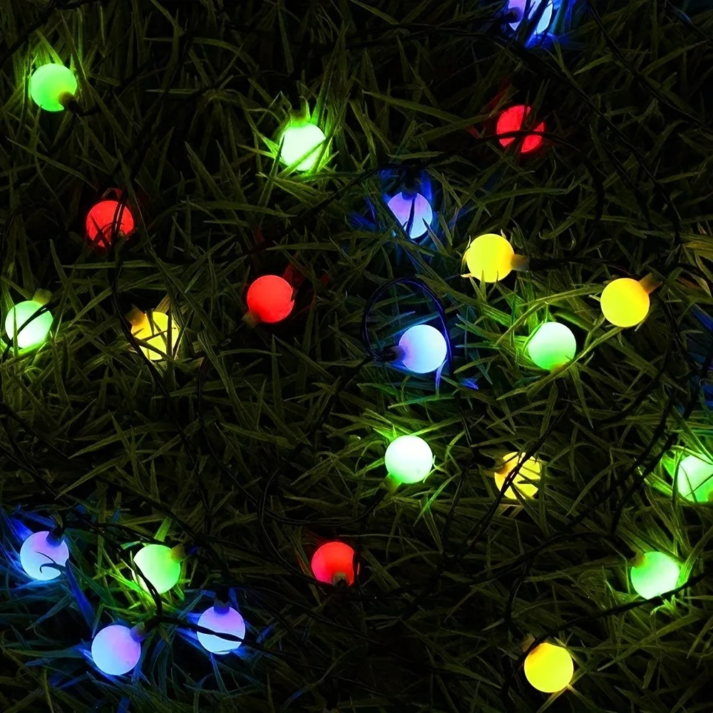 

Solar Small Ball String Lights 100LED/50LED/20LED Garden Home Fence Balcony Tree Party Christmas Halloween Wedding Decoration