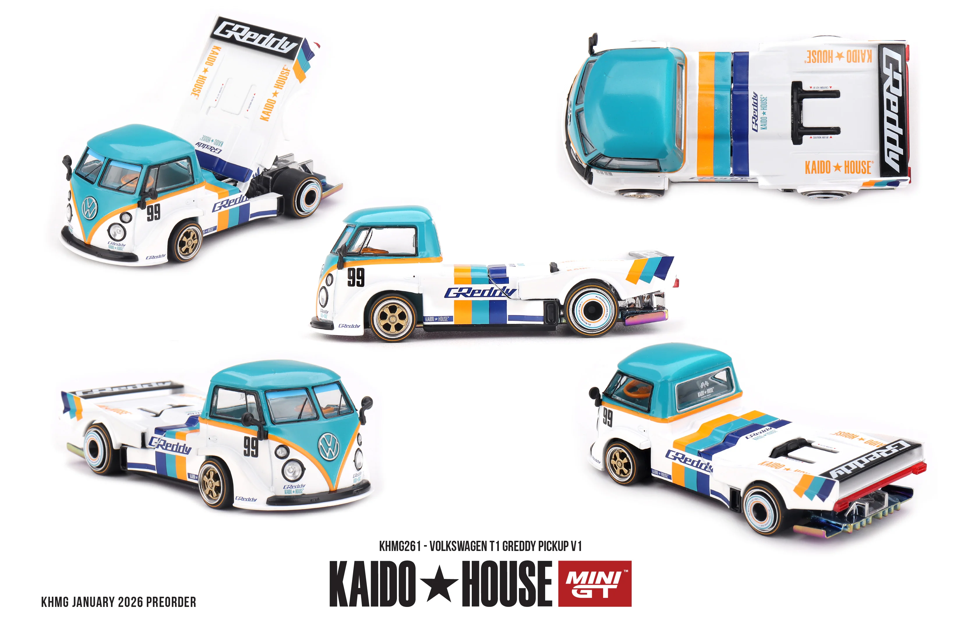 Kaido House + MINIGT 1/64 Nissan Silvia S13-R Circuit Spec V1