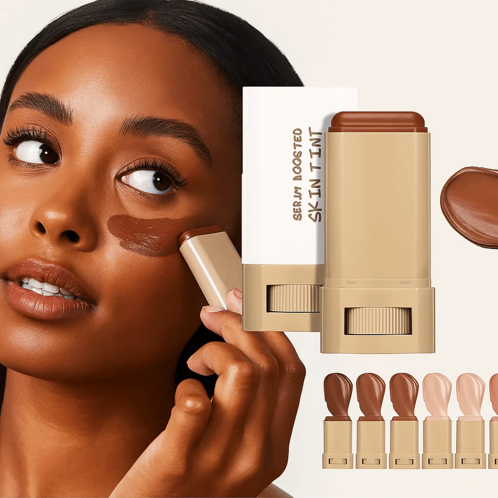 Serum Boosted Lightweight Beauty Balm Serum Radiant Finish Dewy Finish Solid Tinted Stick Skin Tint Daily Makeup