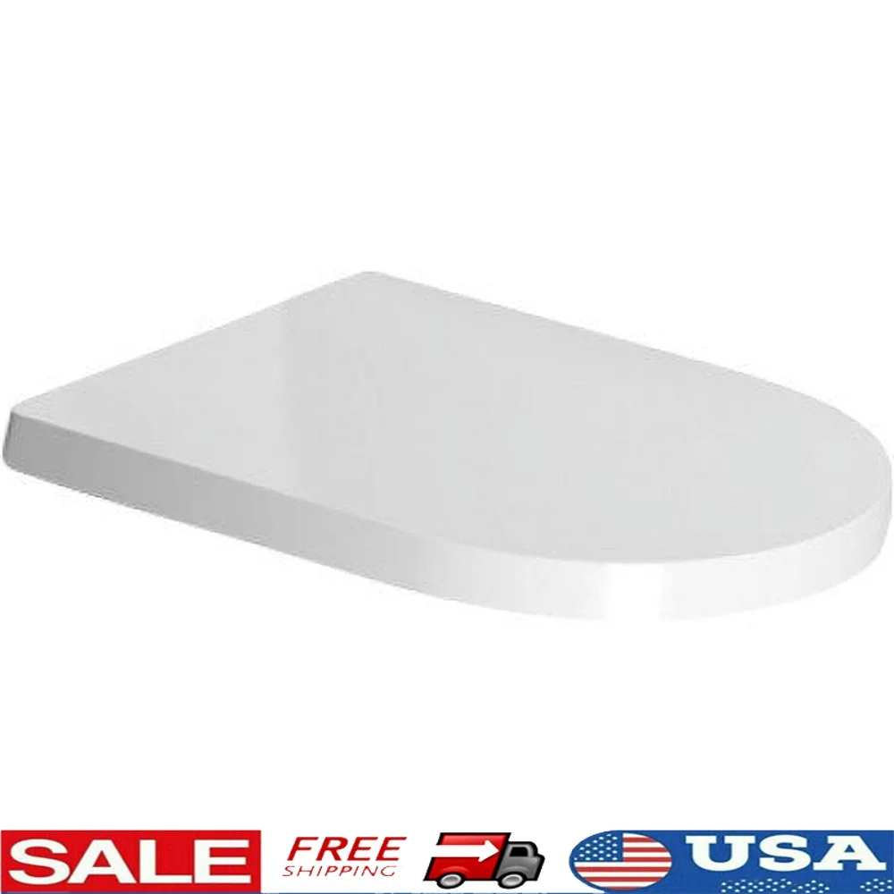 

Современный удлиненный чехол на сиденье унитаза, съемный, медленное закрытие, петли из нержавеющей стали, необходимый белый керамический дизайн для ванной комнаты