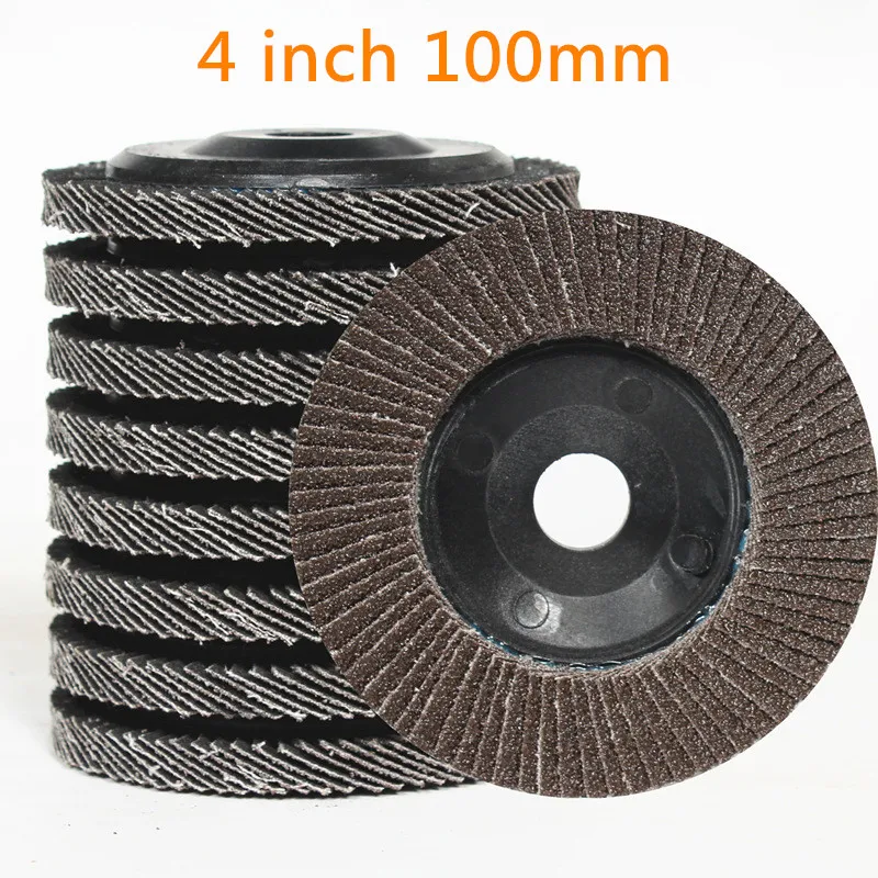 

1pc Flap Discs 100mm 4inch Sandpaper Sanding Discs Grinding Sanding Polishing Wheels for Angle Grinder