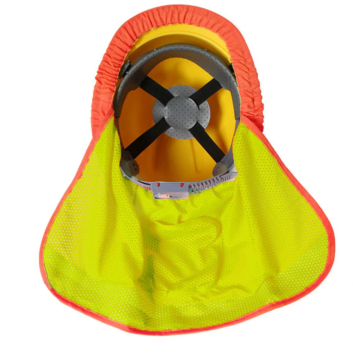 

1Pcs High Visibility Helmet Cover Mesh Neck Shield Breathable Sun Shade Hard Hat Protector For Outdoor Work