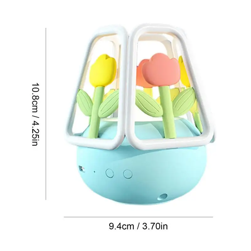 LED Flower Desk Lamp, colorido, flor, mesa, luz noturna, mudança de cor, USB, recarregável, berçário Nightlight