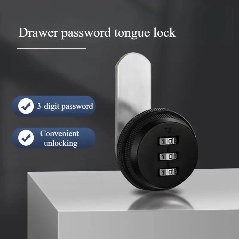 3 Digit Security Password Keyless Drawer Cam Lock Combination Coded Door Cabinet Home Hardware Zinc Alloy Mail Box