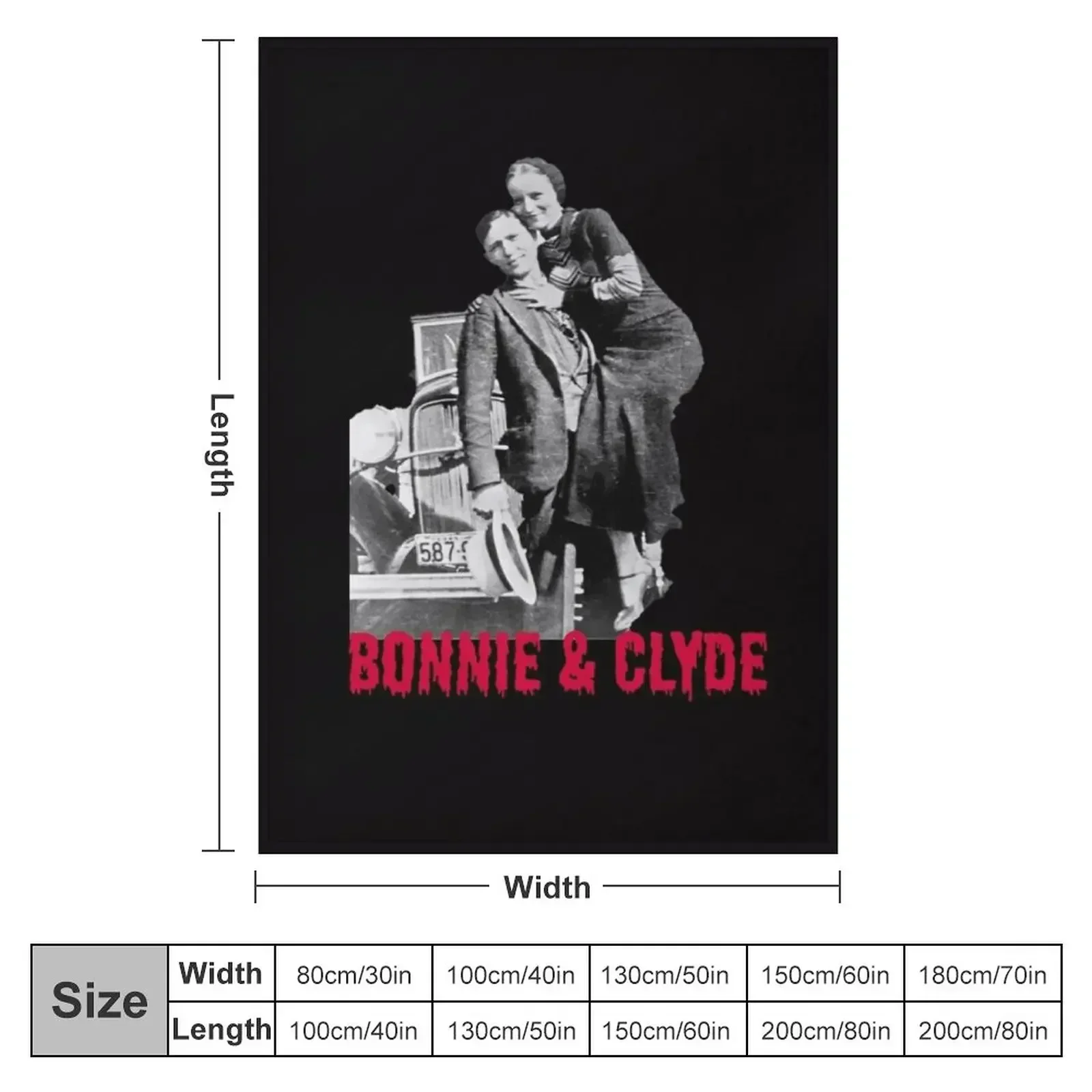 Bonnie & clyde by pandemic2020 Throw Blanket halloween Flannel Fabric Stuffeds valentine gift ideas Blankets