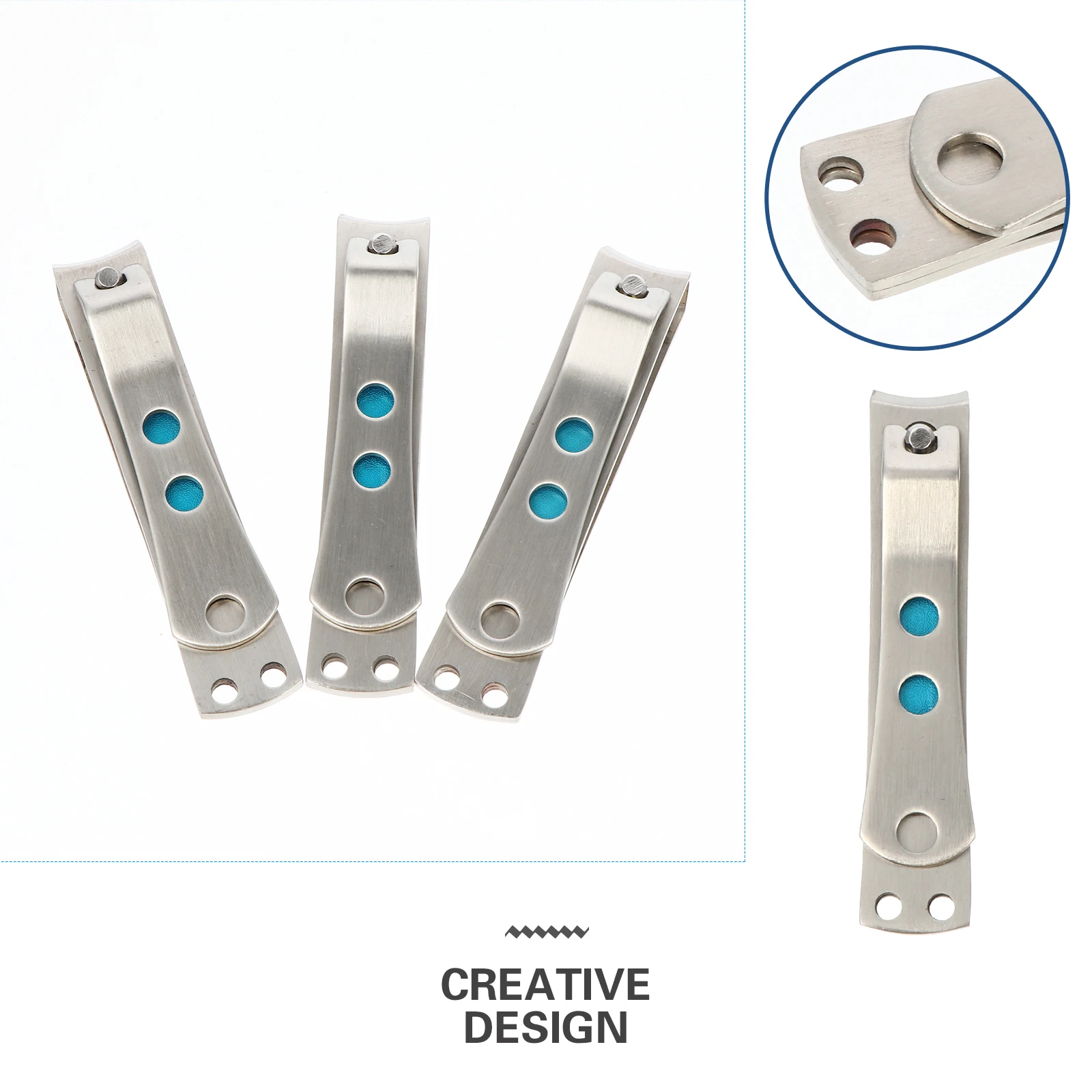 3 個の高耐久爪切りセットステンレス鋼の爪切り、爪切り、滑らかなエッジトリマー、家庭用または旅行用