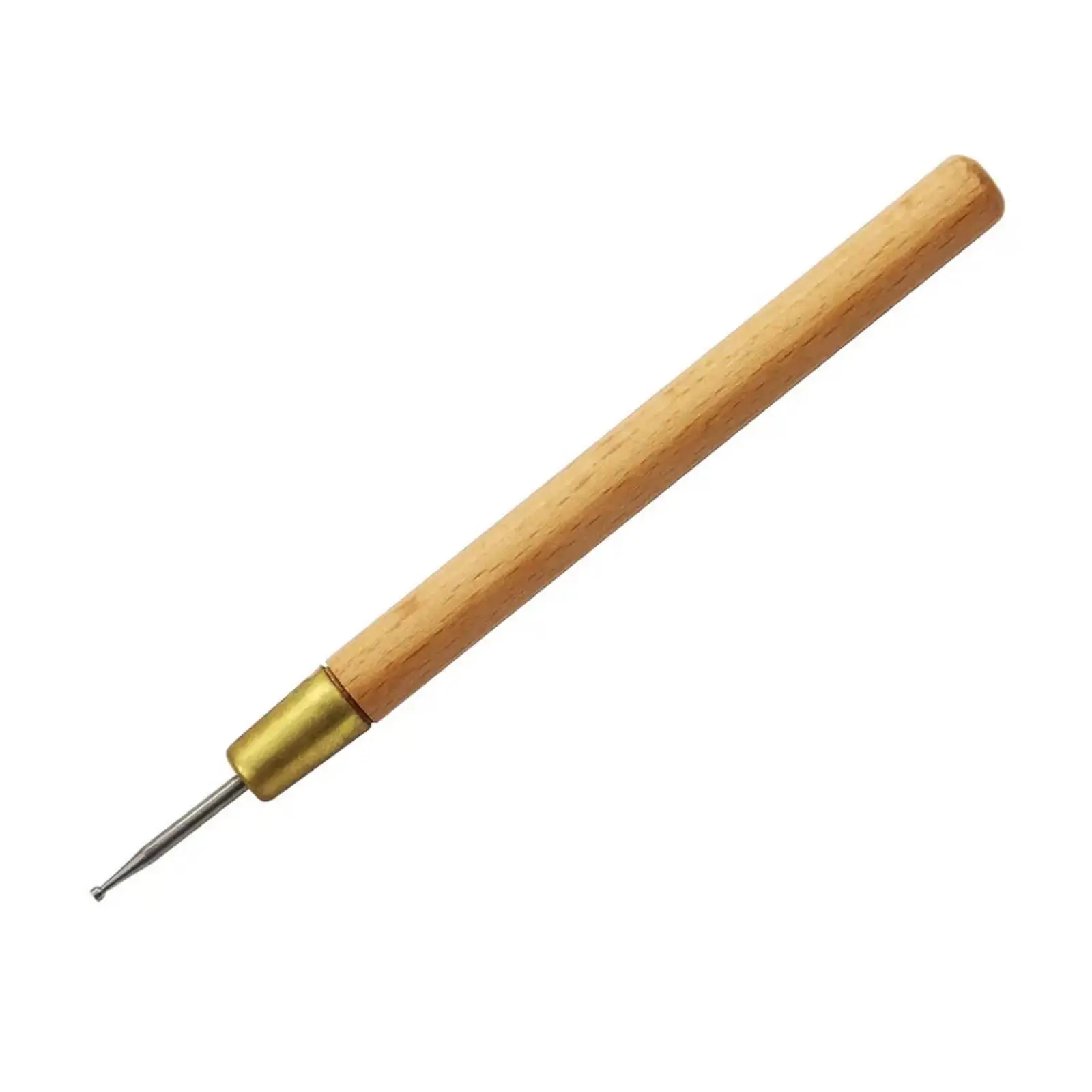 Wire Deburring Tool with Wooden Handle Fine-Tip Manual Deburring Tool Portable