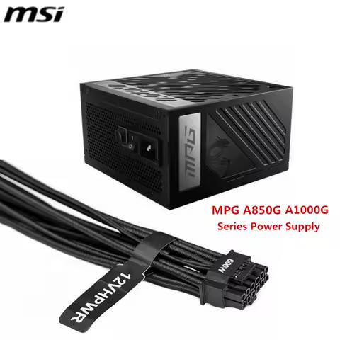 2x8P CPU to PCIE 5.0 12VHPWR 12+4Pin 16Pin ATX3.0 600W 4090 GPU Modular Power Supply Cable for MSI MPG A850G A1000G PSU